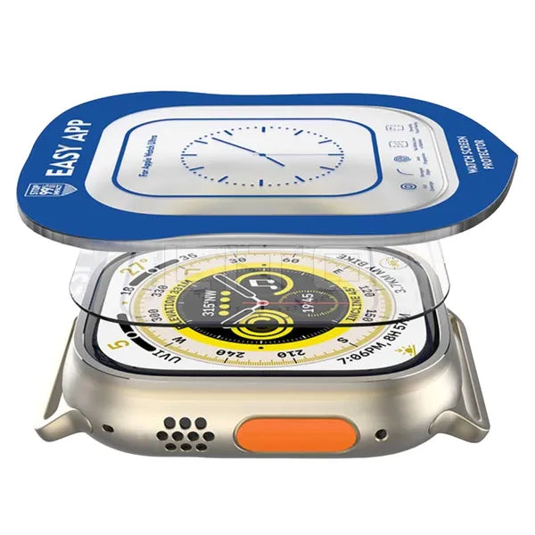 Transparent iWatch Ultra Clear Glass with Applicator 49mm